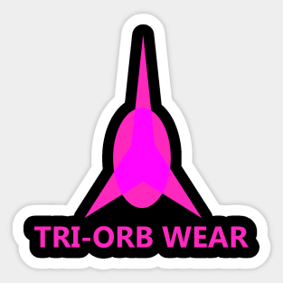 TRI-ORB WEAR PINK SMALLER FORM LOGO WITH FIT LOGO Sticker